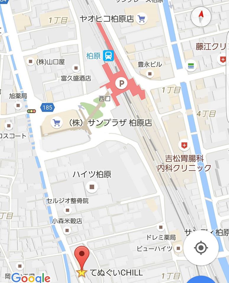 注染てぬぐい CHILL アクセスマップ